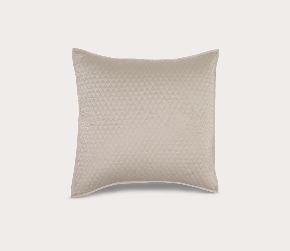 Diamond Pebble Sateen Quilted Pillow Sham by Villa by Classic Home