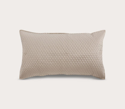 Diamond Pebble Sateen Quilted Pillow Sham by Villa by Classic Home