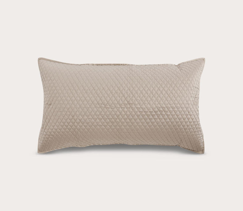 Villa by Classic Home Diamond Pebble Sateen Quilted Pillow Sham - Image 5