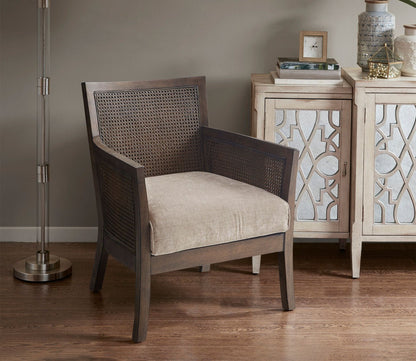 Diedra Cane Inset Wood Accent Chair by Madison Park
