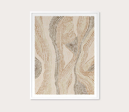 Dot Pattern 5 in Clay Tones Digital Print by Grand Image Home