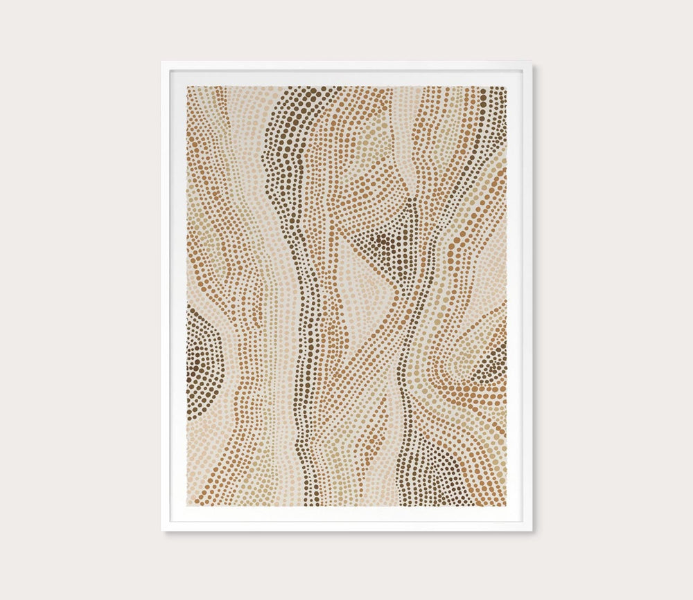 Dot Pattern 5 in Clay Tones Digital Print by Grand Image Home