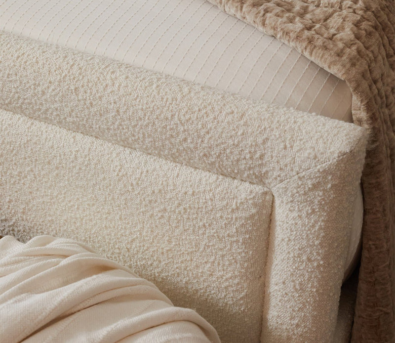CM Home Dover Boucle Upholstered Bed - Image 12
