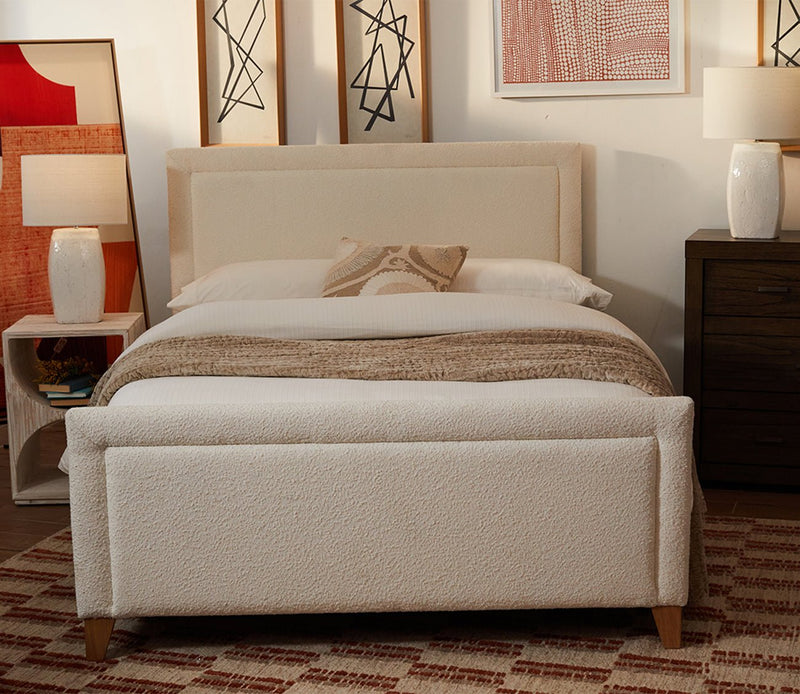 CM Home Dover Boucle Upholstered Bed - Image 2