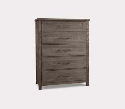 Dovetail Mystic Grey 5-Drawer Wood Chest by Vaughan Bassett