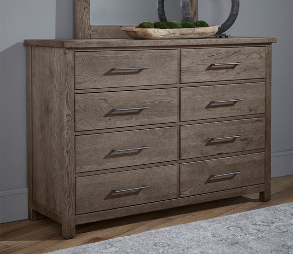 Dovetail Mystic Grey 8-Drawer Wood Dresser by Vaughan Bassett