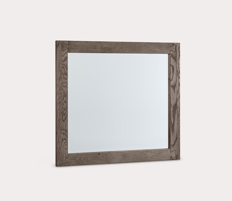 Vaughan Bassett Dovetail Mystic Grey Wood Frame Landscape Mirror - Image 2