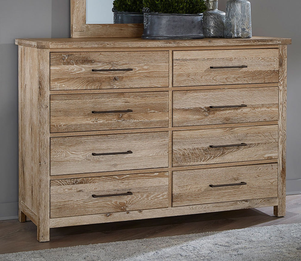 Vaughan Bassett Dovetail Sun Bleached 8-Drawer Wood Dresser– City Mattress