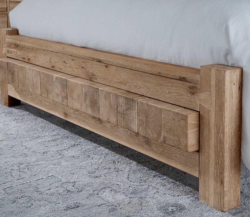 Dovetail Sun Bleached White Wood Poster Bed by Vaughan Bassett