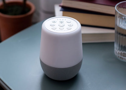 Duet White Noise Machine with Night Light and Wireless Speaker by Yogasleep