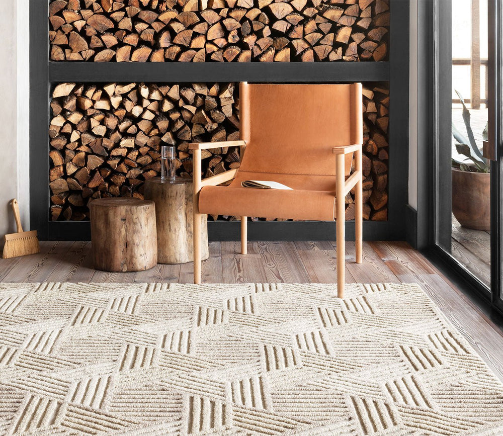 Ehren Oatmeal Ivory Area Rug by Loloi