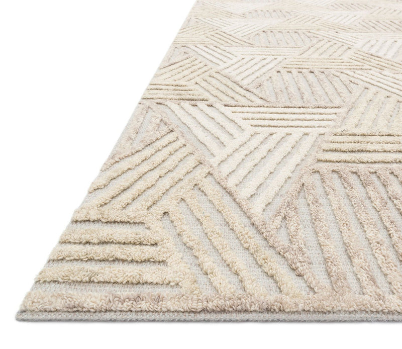 Loloi Ehren Oatmeal Ivory Area Rug - Image 4