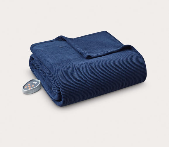 Electric Micro Fleece Heated Blanket by Beautyrest