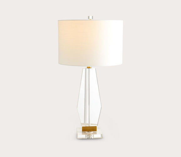 Elloise Glass Table Lamp by Bassett Mirror