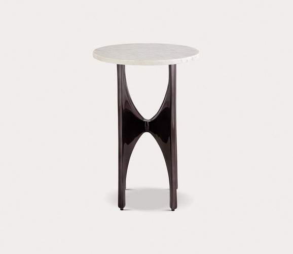 Elroy White Marble Accent Table by Elk Home