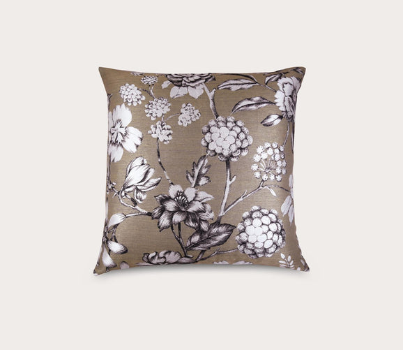 Enchanted Floral Jacquard Throw Pillow by Ann Gish