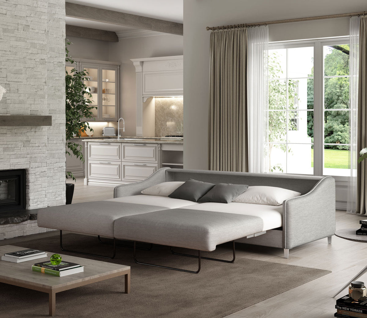 King Size Sleeper Sofa - Grey Luonto Ethos