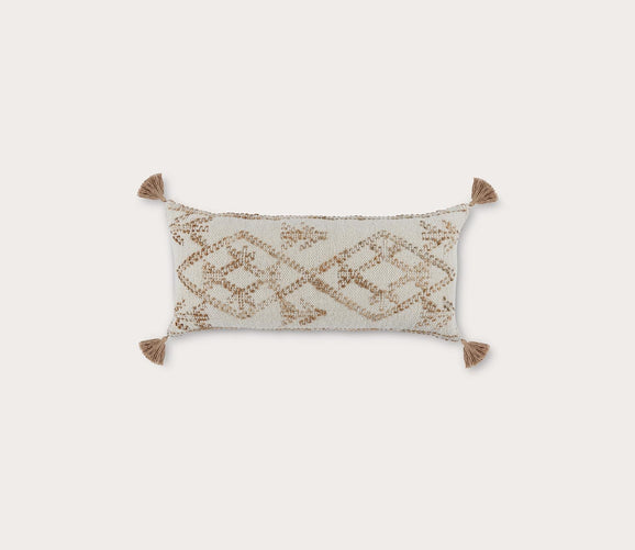 Farm Ivory Natural Throw Pillow by Villa Home