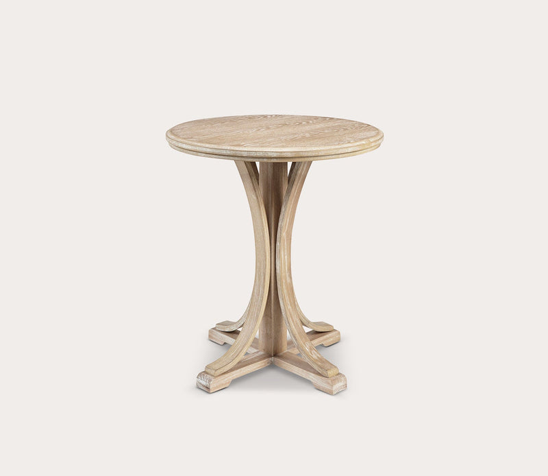 Martha Stewart Fatima Round Wood Accent Table - Image 2