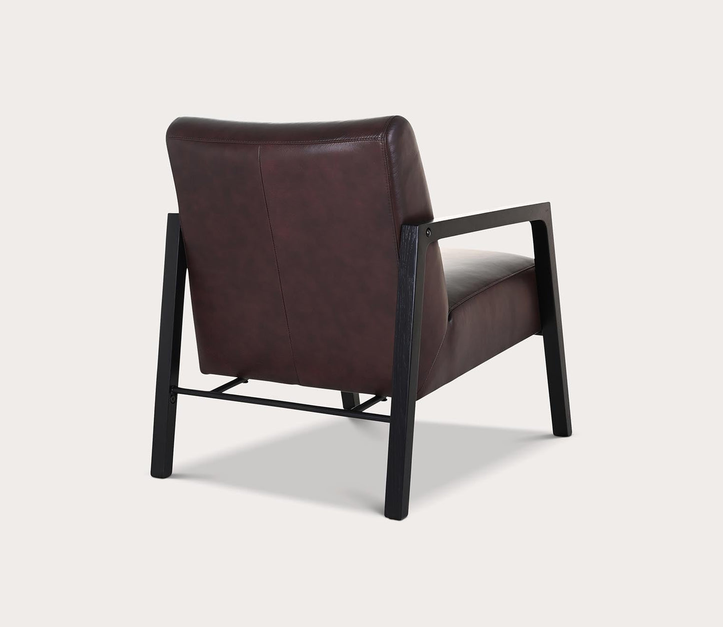 Fox Black Wood Frame Upholstered Armchair by Moe's Furniture