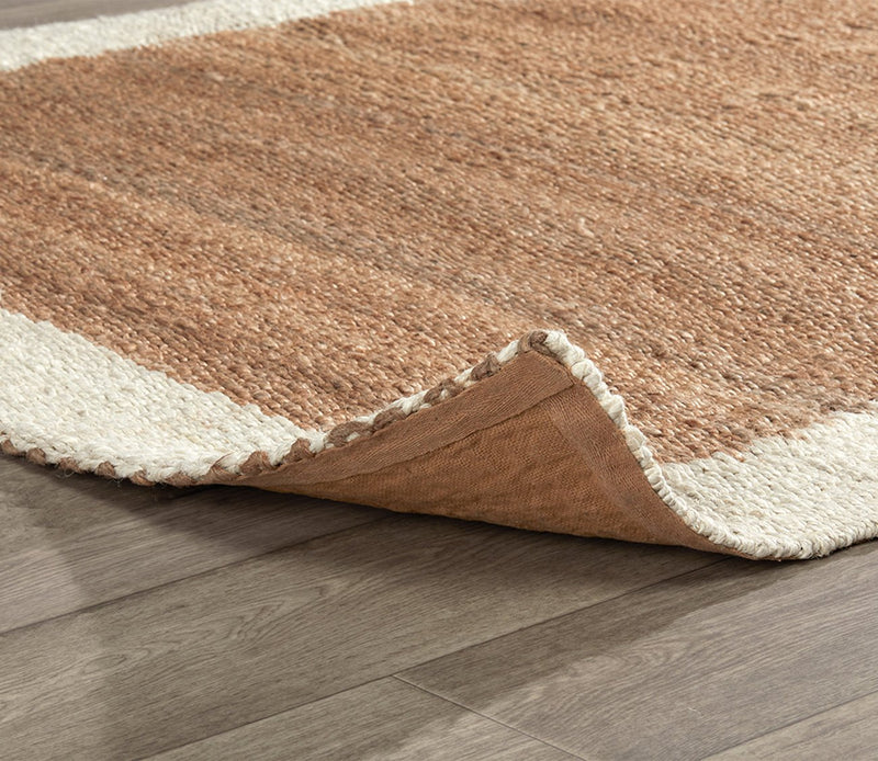 Villa by Classic Home Frame Jute Area Rug - Image 2