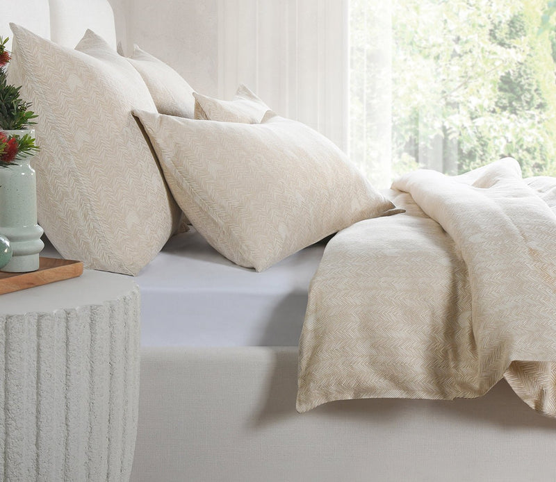 Villa by Classic Home French Herringbone 3-Piece Duvet Cover Set - Image 2