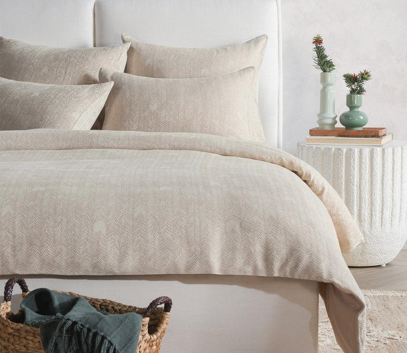 Villa by Classic Home French Herringbone 3-Piece Duvet Cover Set - Image 1