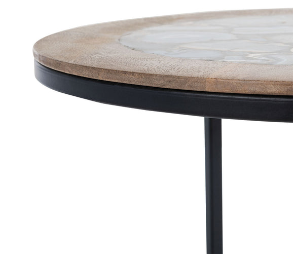Gemma Agate Side Table by Safavieh