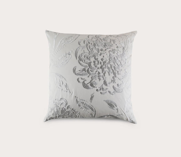 Glory Floral Embroidered Throw Pillow by Ann Gish