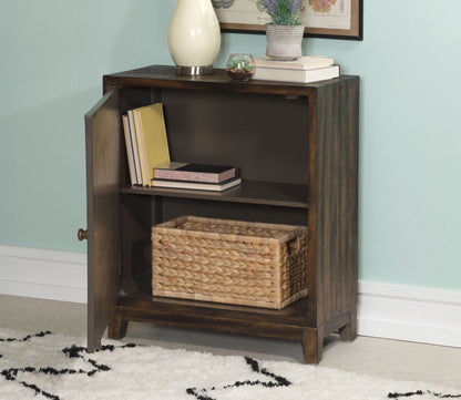 Grace Dark Brown Medallion Wood Accent Cabinet by Powell