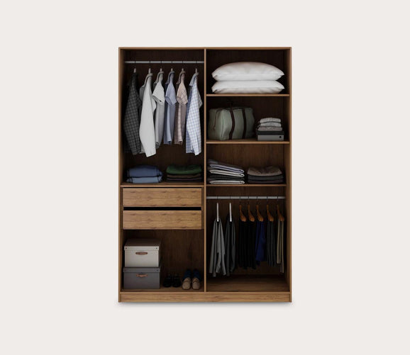 Gramercy 2-Section Wardrobe Closet by Manhattan Comfort