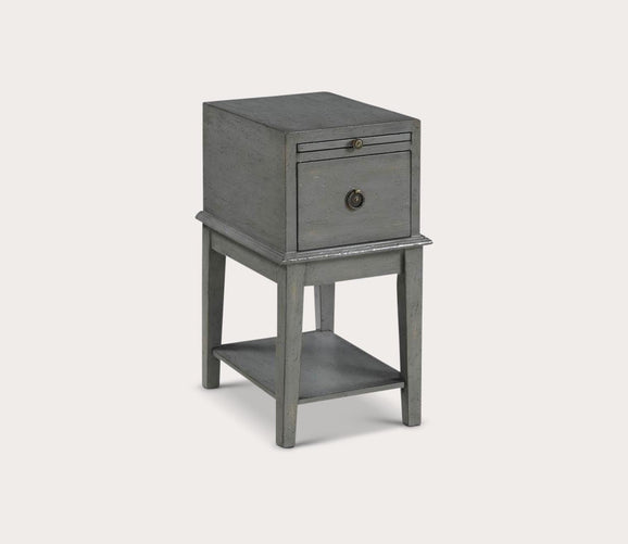Grey 1-Drawer Chairside Table - FLOOR SAMPLE by Coast to Coast
