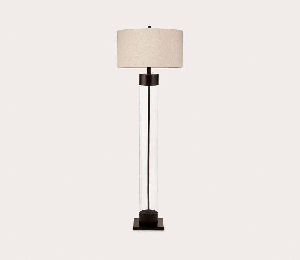 Haines Glass Floor Lamp by Bassett Mirror
