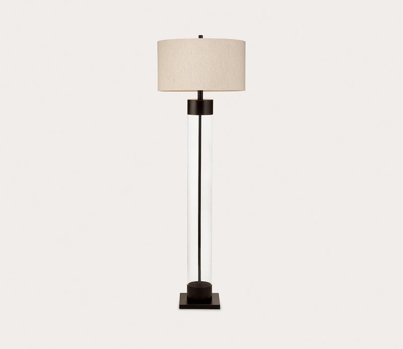 Bassett Mirror Haines Glass Floor Lamp - Image 1