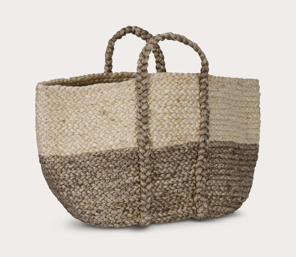 Handwoven Jute Basket by Villa by Classic Home