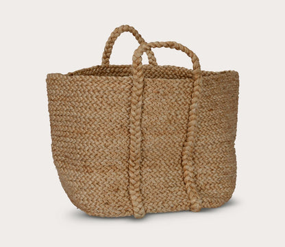 Handwoven Jute Basket by Villa by Classic Home