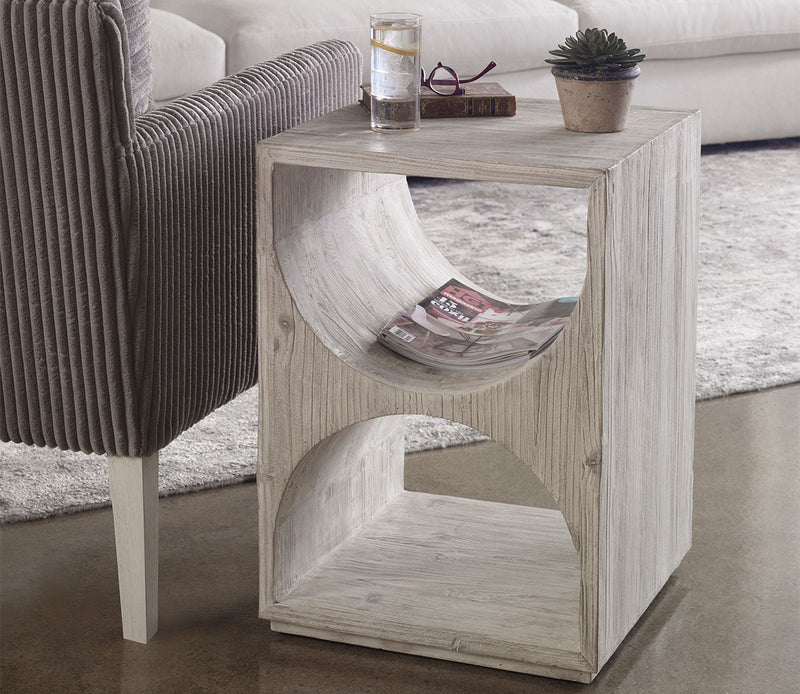 Uttermost Hans White Side Table - Image 4