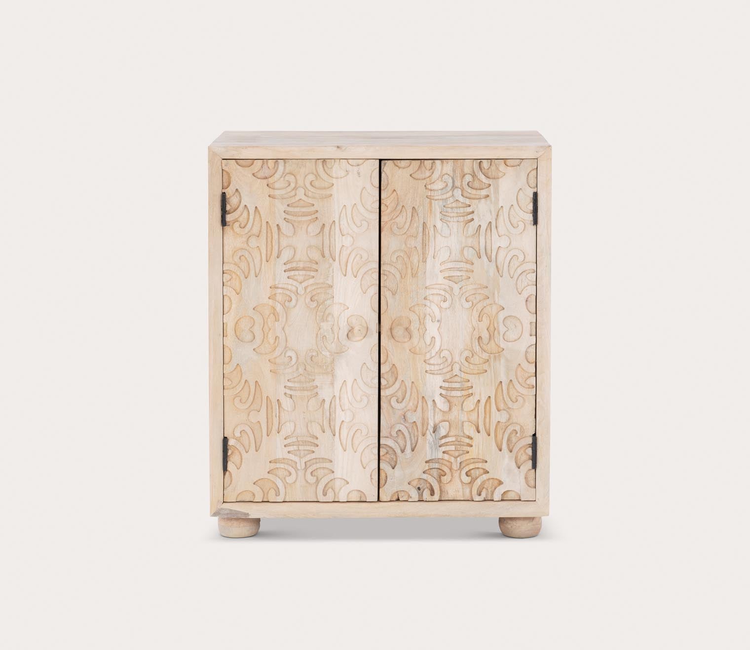 Harlee Natural Mango Wood 2-Door Accent Cabinet by Powell