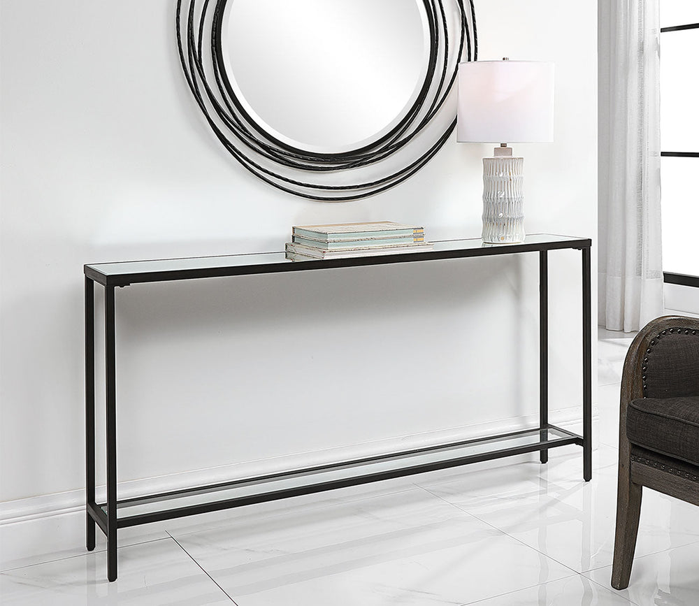 Hayley Black Console Table by Uttermost