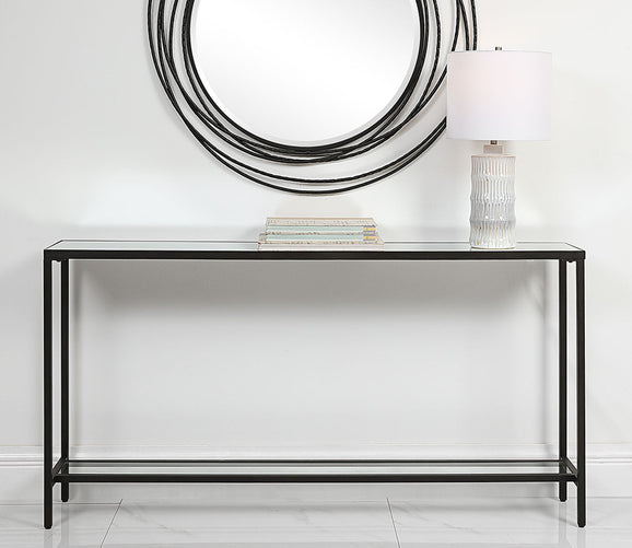 Hayley Black Console Table by Uttermost
