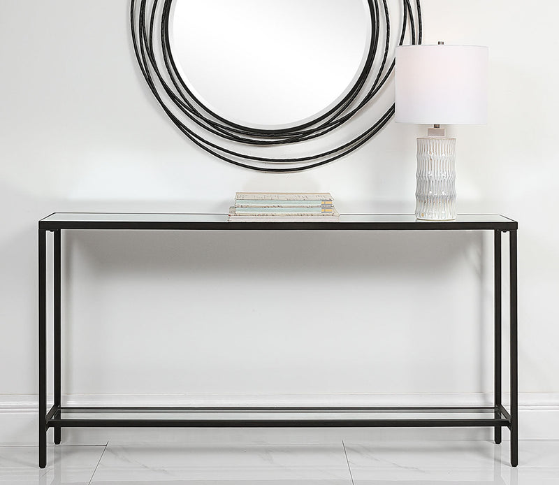 Uttermost Hayley Black Console Table - Image 2