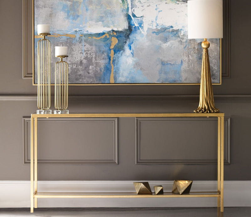 Uttermost Hayley Gold Console Table - Image 1