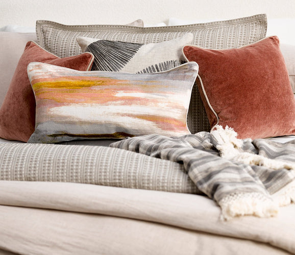 Villa by Classic Home Heirloom Velvet Auburn Throw Pillow City Mattress