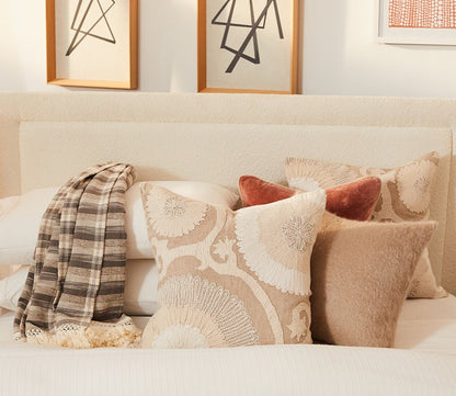 Heirloom Velvet Auburn Throw Pillow by Villa by Classic Home