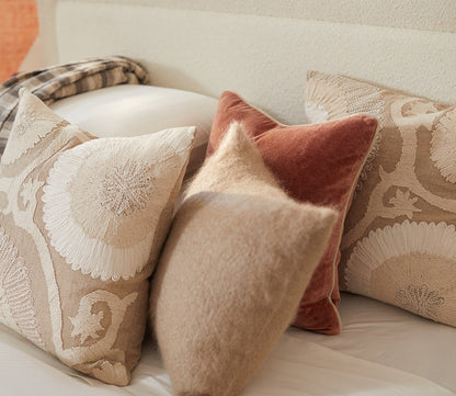 Heirloom Velvet Auburn Throw Pillow by Villa by Classic Home
