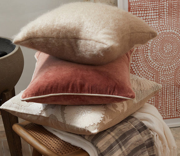 Villa by Classic Home Heirloom Velvet Auburn Throw Pillow City Mattress