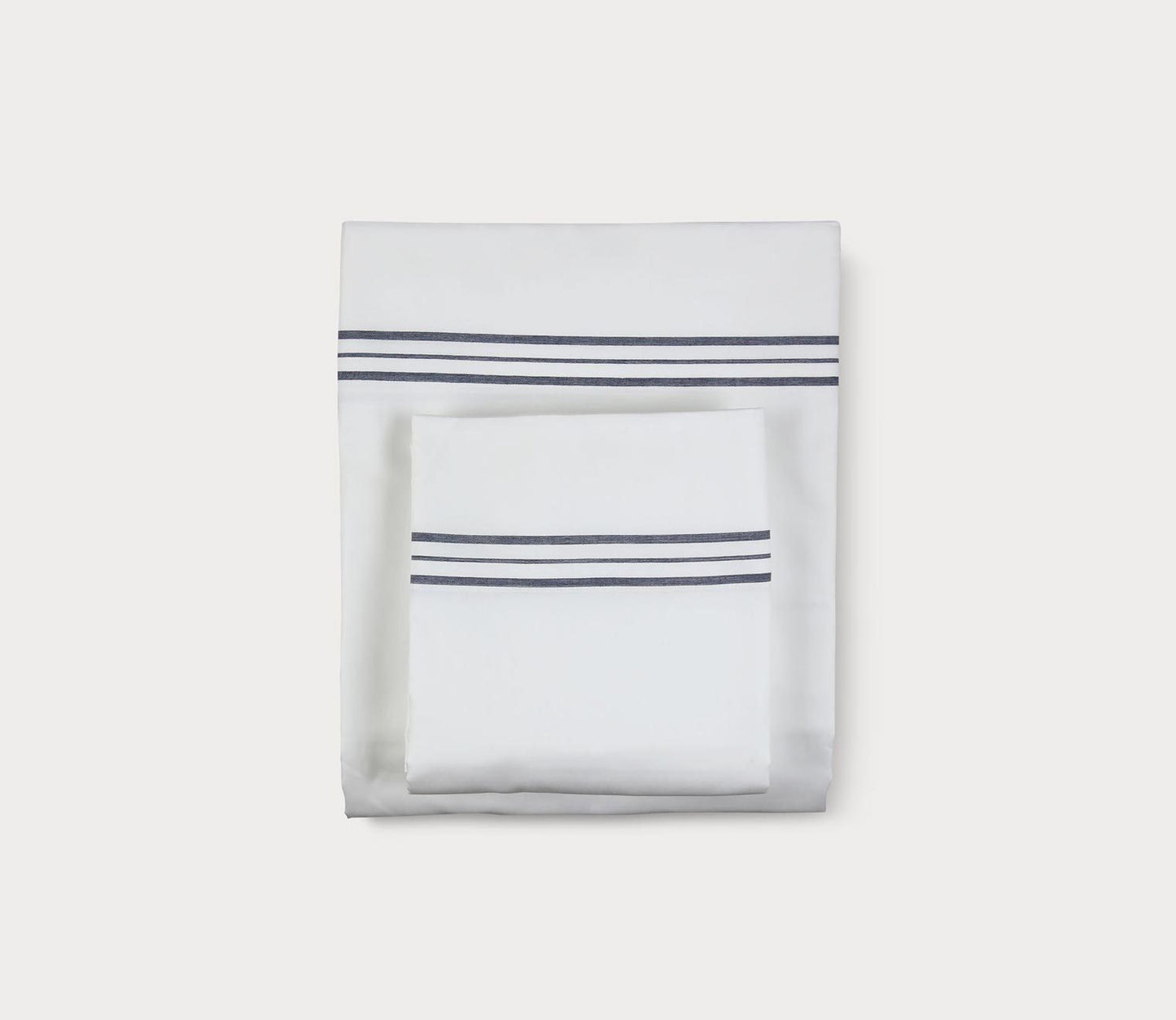 Hem Stripe Cotton Pillowcase Set by Ann Gish