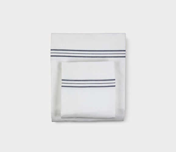 Hem Stripe Cotton Sheet or Pillowcase Set by Ann Gish