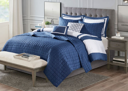 Heritage Microfiber 8-Piece Comforter and Coverlet Set by Madison Park