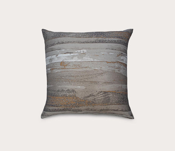 Horizon Abstract Brushstroke Throw Pillow by Ann Gish